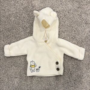 Hanna Andersson Cream Knit Sweater with Winnie the Pooh Design